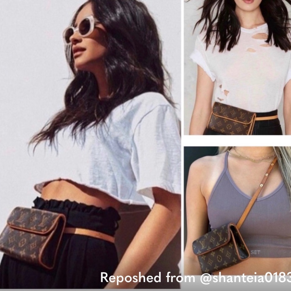 Louis Vuitton Brown and Tan Crossbody Bag
